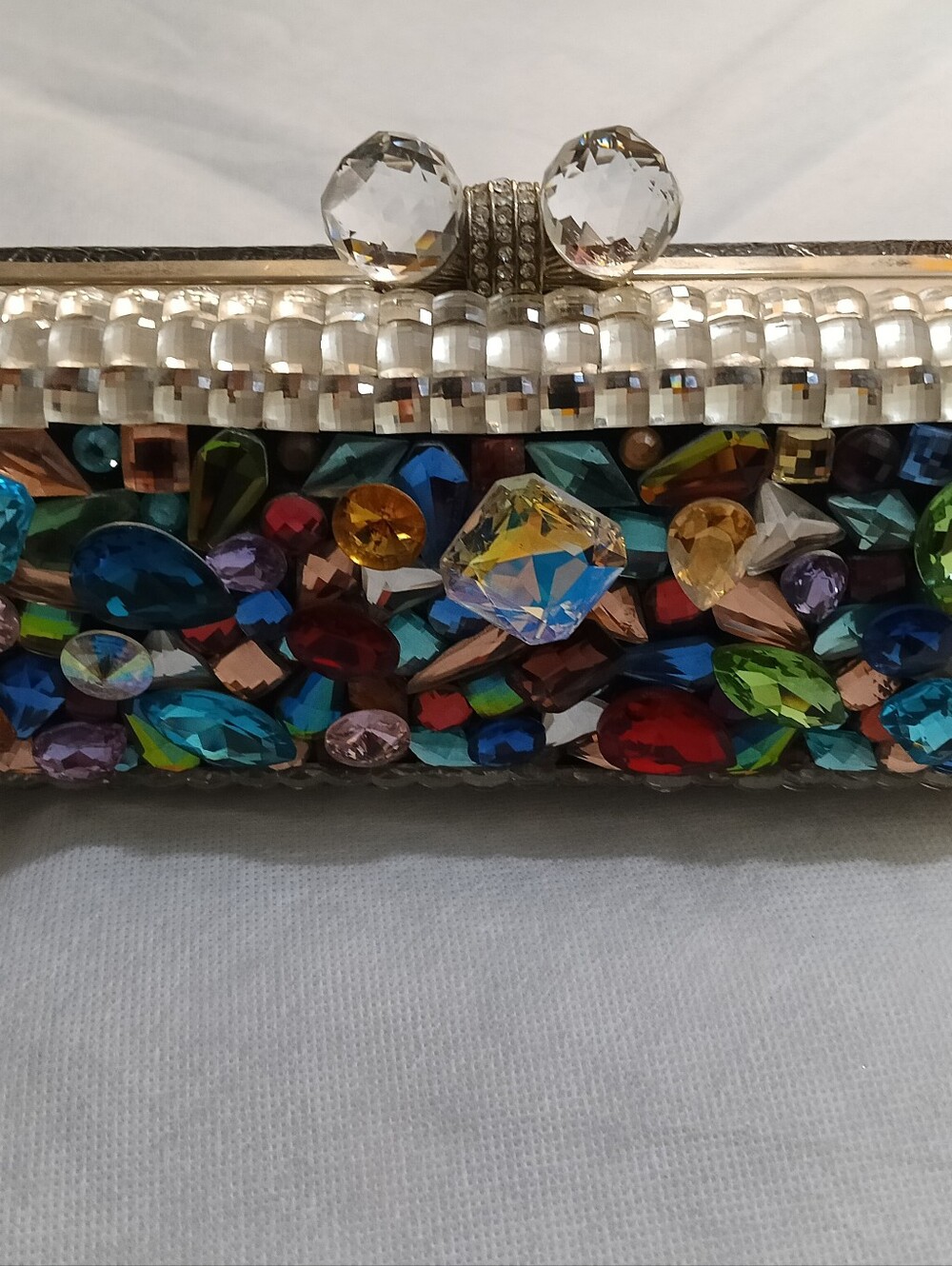 Rhinestone Multicolor Jeweled Women’s Clutch - Picture 3 of 9